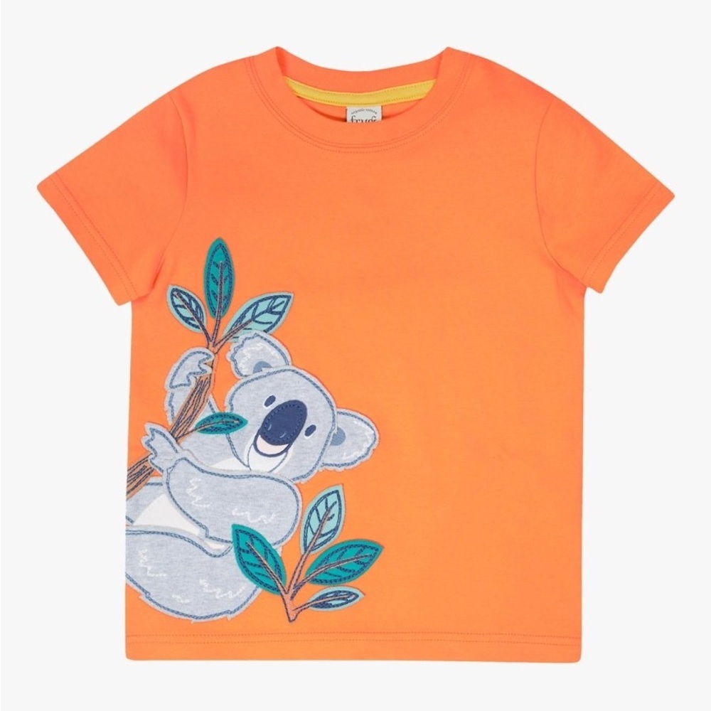 FRUGI CARSEN APPLIQUE T-SHIRT size 8-9 years organic cotton - Picture 2 of 11
